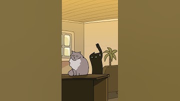 Sneak cat attack animation #shorts