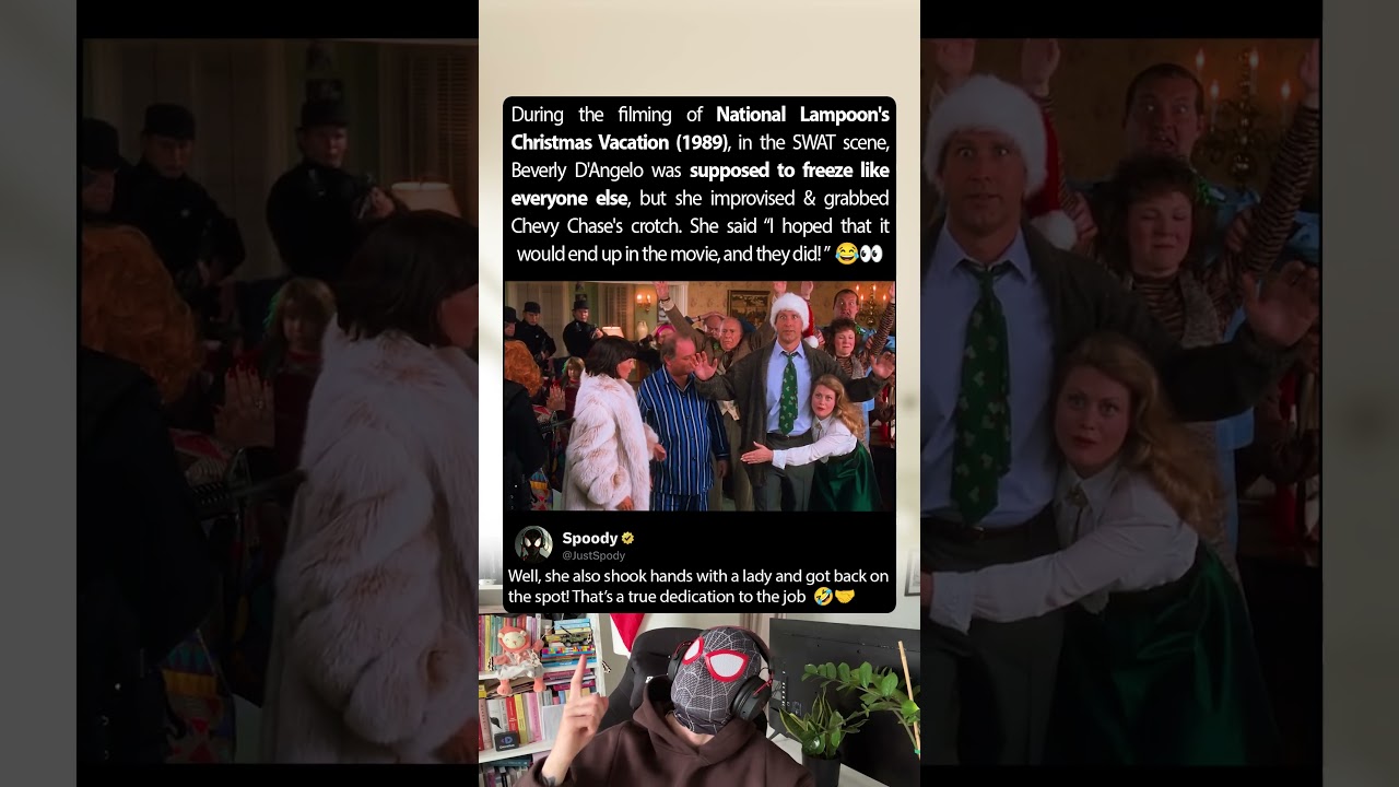 During the filming of National Lampoon's Christmas Vacation (1989), Beverly D'Angelo did something
