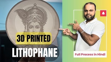3D printed Lithophane Design Tutorial | Full process in Hindi