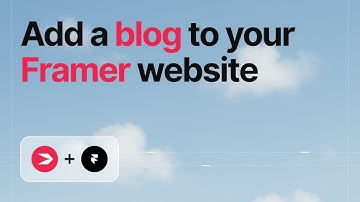 How to add a blog to a Framer site with DropInBlog [current 2025]