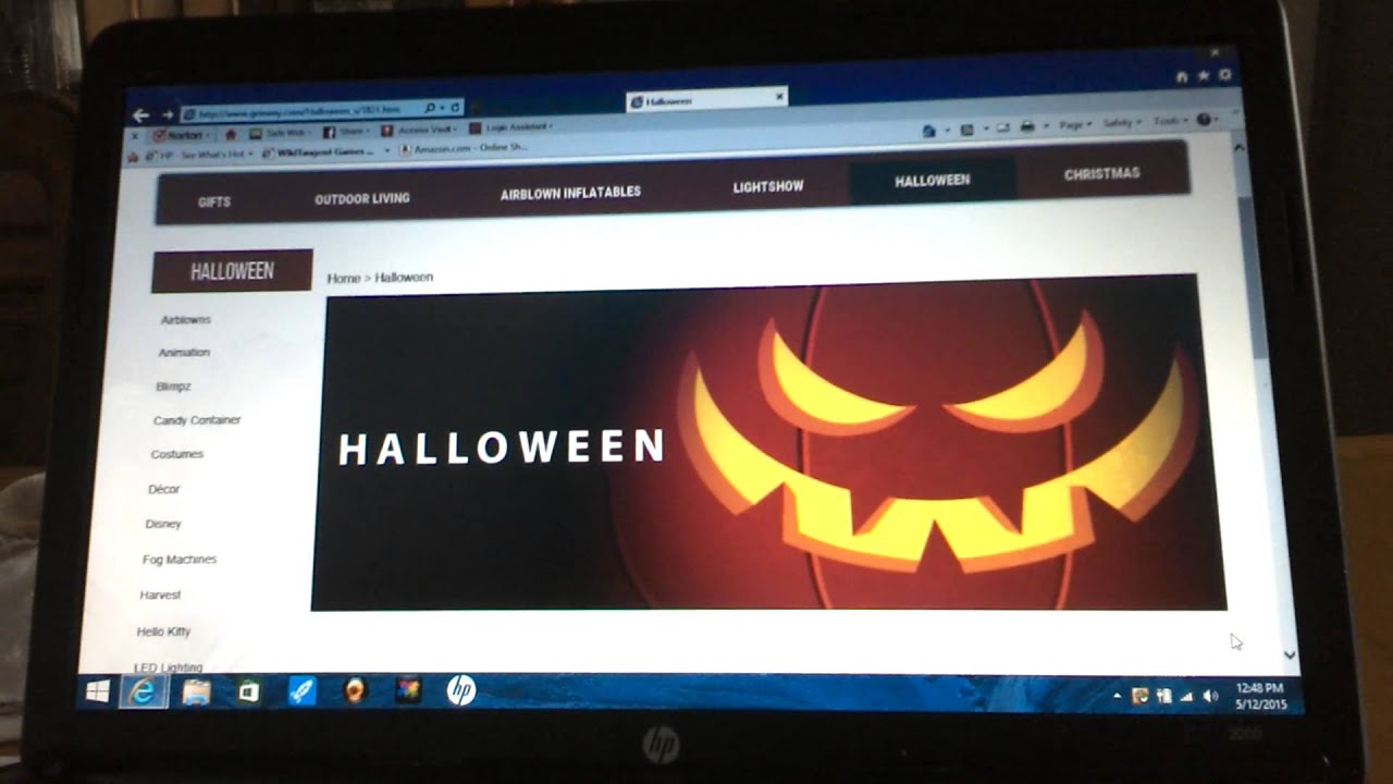 Halloween websites YouTube