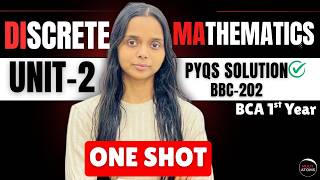 DSTL | Discrete Mathematics Unit-2 One Shot Video | PYQ Solution | Aktu Exam | BCA First Year screenshot 1