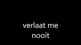 Video thumbnail of "verlaat me nooit . is een cover salim seghers"