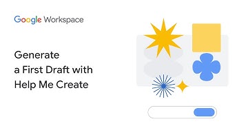 Generate a First Draft with Help Me Create