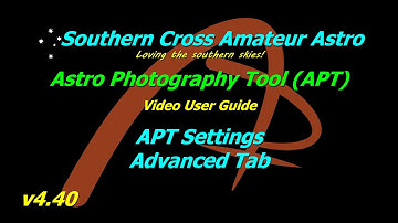 APT User Guide - APT Settings - Advanced Tab