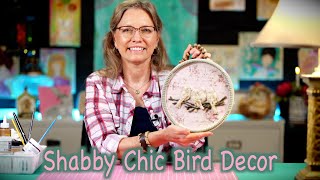 Shabby Chic Cottagecore Spring Bird Decor