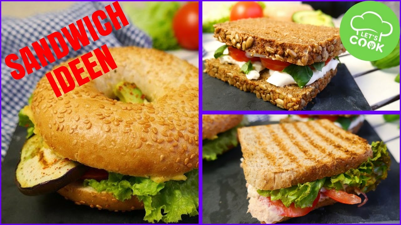 Gesunde Sandwiches einfach & schnell 3 Sandwich Rezepte YouTube