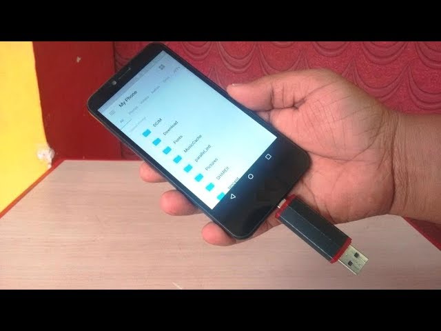 How to use a USB OTG cable in Android phones to transfer photos and other  files - YouTube