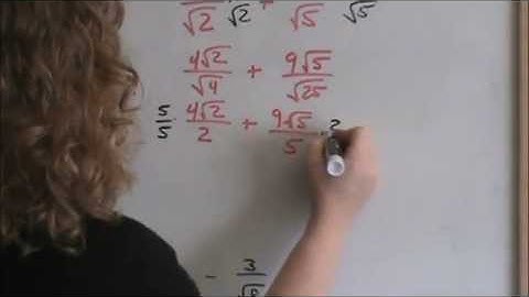 Lesson 19 - Adding fractions with Radicals in Denominator