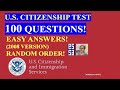2022 - 100 Civics Questions (2008 version) for the U.S. Citizenship Test