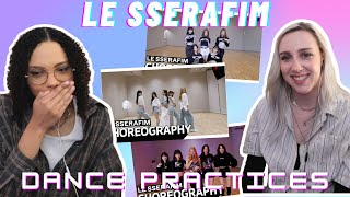 COUPLE REACTS TO (르세라핌) LE SSERAFIM DANCE PRACTICES | Antifragile, Impurities, No Celestial