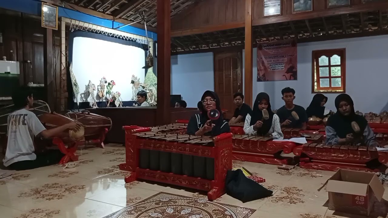 Proses latihan pedalangan sanggar ngudi laras Ds Bogem kawedanan magetan