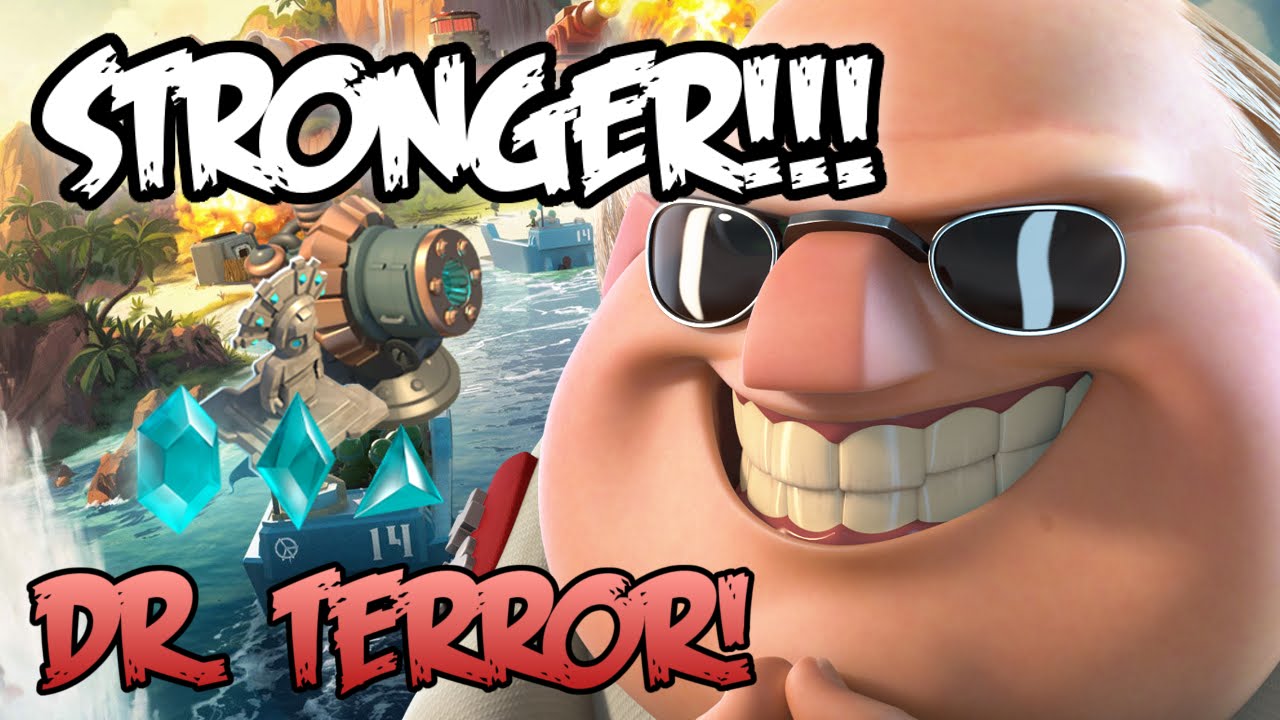 Boom Beach NEW UPDATE DR TERROR! With Shock Launchers and Ice Statues! YouTube