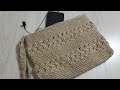 Jüt İp ile Portföy Çanta Yapımı Part 2 & Crochet bags