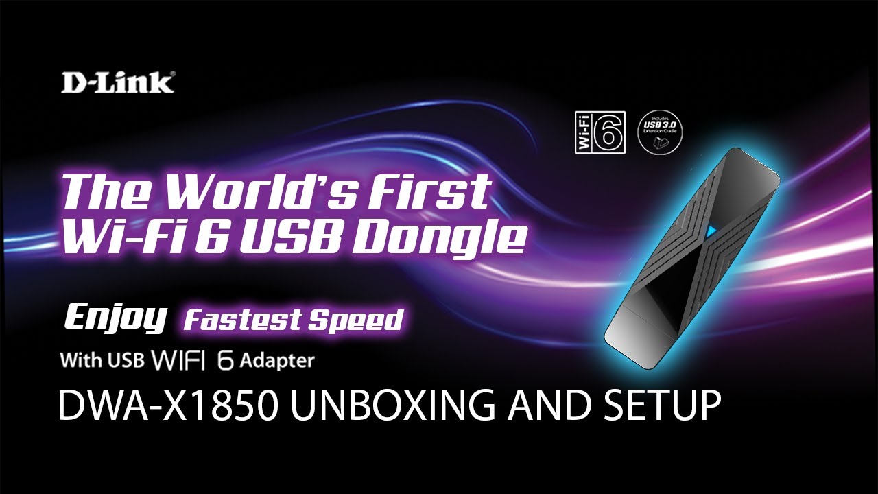 D-Link DWA X1850 AX1800 Wi Fi 6 USB Adapter : Unbox Setup & Speed