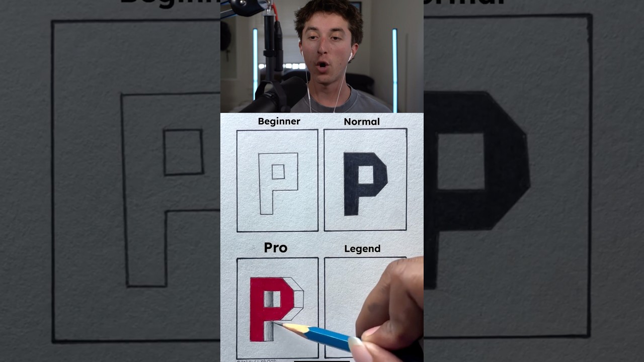 The Letter P Draw Challenge ✍️😱