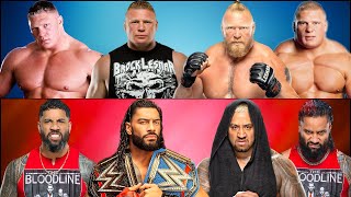 Roman Reigns Team Bloodline Vs Brock Lesnar From Every Era WWE 2K23