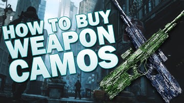 HOW TO BUY WEAPON CAMOS!! - The Division