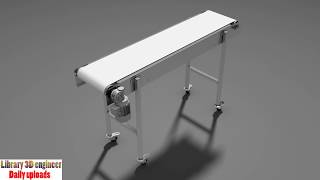 225. Belt Conveyor || Free download 3d model screenshot 4