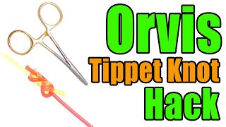 Orvis Tippet  Using Your Forceps/Hemostat Trick  Fishing Knot Hacks & Tricks
