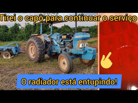 O trator Ford 5610 está aquecendo, removi o capô para ajudar na refrigeração | será que funcionou?