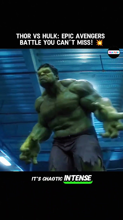 Thor vs Hulk: Epic Avengers Battle You Can’t Miss! 💥 #avengers