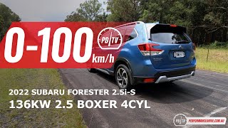 2022 Subaru Forester 0-100kmh &amp; engine sound 