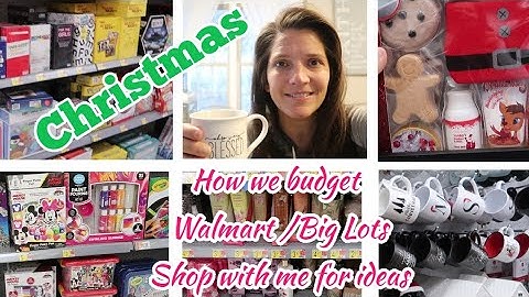 How we budget for Christmas for our Large family****Walmart****Big Lots SHOP with ME for GIFT IDEAS