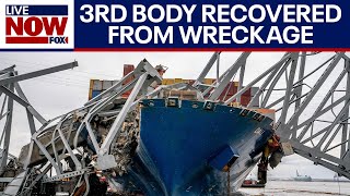 Baltimore bridge collapse: Body of 3rd victim recovered, Biden visits wreckage | LiveNOW from FOX