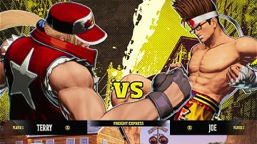 Fatal Fury: City of The Wolves Terry Bogard Vs. Joe Higashi Gameplay