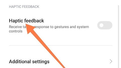 How to on off Haptic feedback in Xiaomi 12 Pro 5g Mobile setting