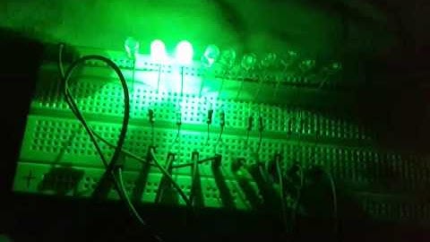 how to make led chase effect by using arduino