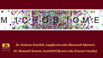 Zebrafish Microbiome Project Video (F18)