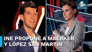 INE propone a Maerker y López San Martín como moderadores del primer debate presidencial