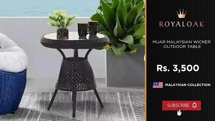 Royaloak | Muar Malaysian Wicker Outdoor Table