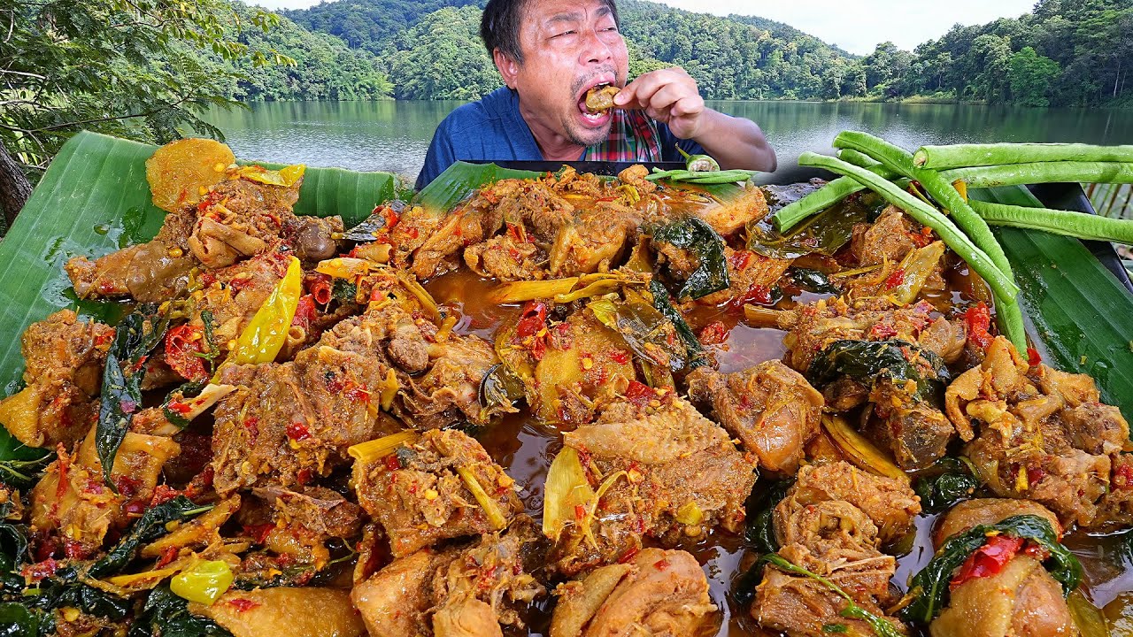 คั่วแห้มไก่บ้าน เผ็ดร้อนเค็ม หวานมันกลมกล่อม ลำขนาดครับ -24-08-2025-