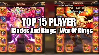 TOP 15 Players | Blades And Rings & War Of Rings screenshot 1