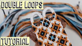 DOUBLE LOOPS TUTORIAL [CC] || Friendship Bracelets