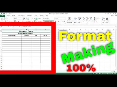 HOW TO MAKE SEWING PROCESS CHECK REPORT | IN EXCEL