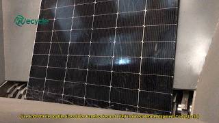 What Can Be Recovered From Double-Glass Solar Panels ♻️ | PV panel recycling Plant
