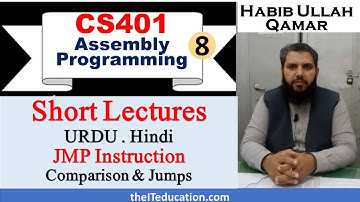 CS401 Short Lecture 8 | Conditional and Unconditional Jumps in Assembly Language Programming