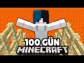 Minecraft LAV DÜNYASINDA 100 gün hayatta kalmak
