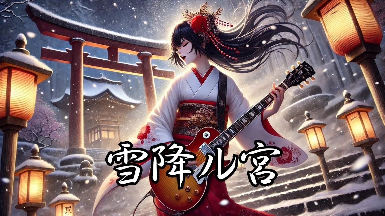 【和ロック】雪降ル宮｜巫女の恋と祈りを描くエモーショナル楽曲