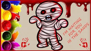 Mummy Scary Version / Horror Character For $0 | Қўрқинчли | Shine | Scary Coloring | Halloween 👍