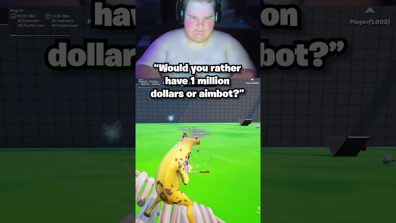 $1,000,000 or Aimbot in Super 1v1 FFA! #fyp #aimbot #1v1 #funny #gaming