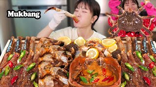 Trying Out a King Krab SOAKED IN SOY SAUCE! Korean Marinated Crabs