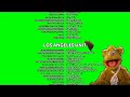 Muppets most wanted closing credits in 2014 green screen