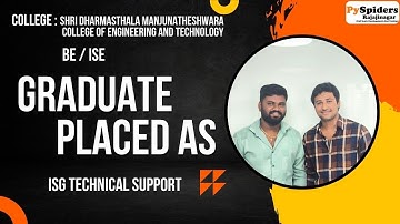 BE (ISE) Graduate Placement Story From PySpiders Rajajinagar | As a TECHNICAL SUPPORT