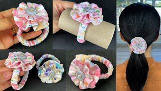 DIY Bow Scrunchies ✅✅ Bow Scrunchies Sewing Tutorial . Hair Accessories DIY.