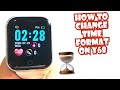 HOW TO CHANGE THE TIME FORMAT OF YOUR Y68 SMARTWATCH | TUTORIAL | ENGLISH